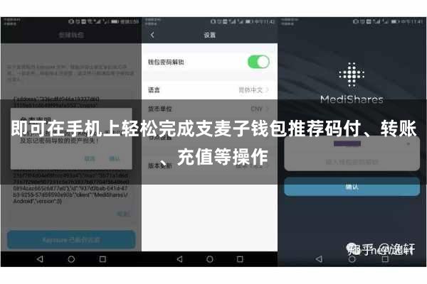 即可在手机上轻松完成支麦子钱包推荐码付、转账、充值等操作