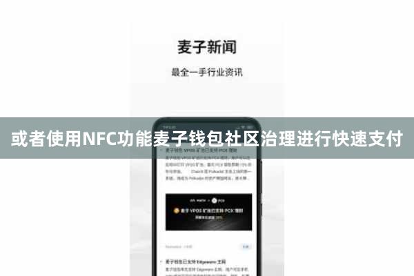 或者使用NFC功能麦子钱包社区治理进行快速支付